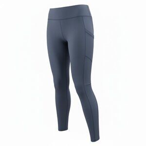 Ford Women's Performance Leggings Gray/Blue with pockets Size M